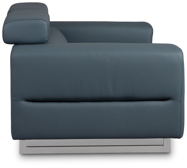 Drew Dark Blue Micro Loveseat