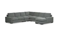Edgewater Lucy Navy Large Right Chaise Sectional
