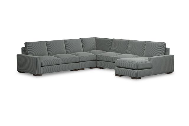 Edgewater Lucy Navy Large Right Chaise Sectional