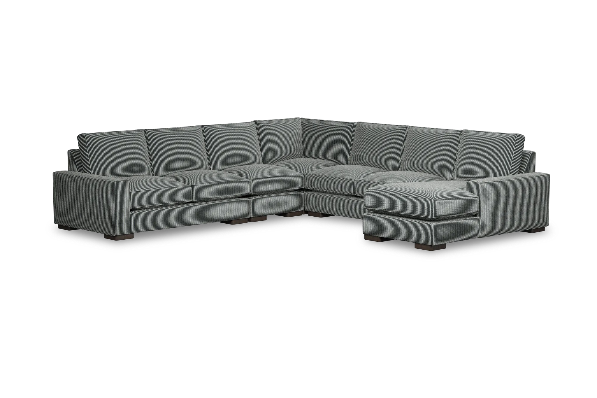 Edgewater Lucy Navy Large Right Chaise Sectional