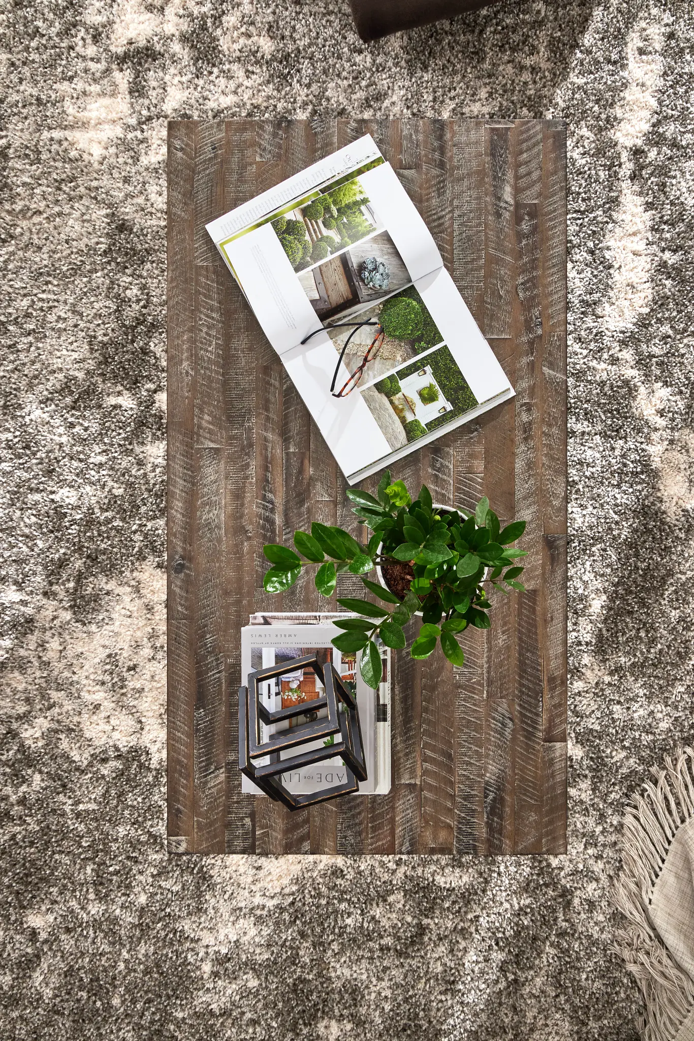 Hayes Light Gray Rectangular Coffee Table Hayes Light Gray Rectangular Coffee Table