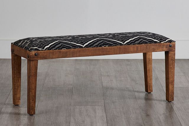 Serene Dark Blue Uph Bench