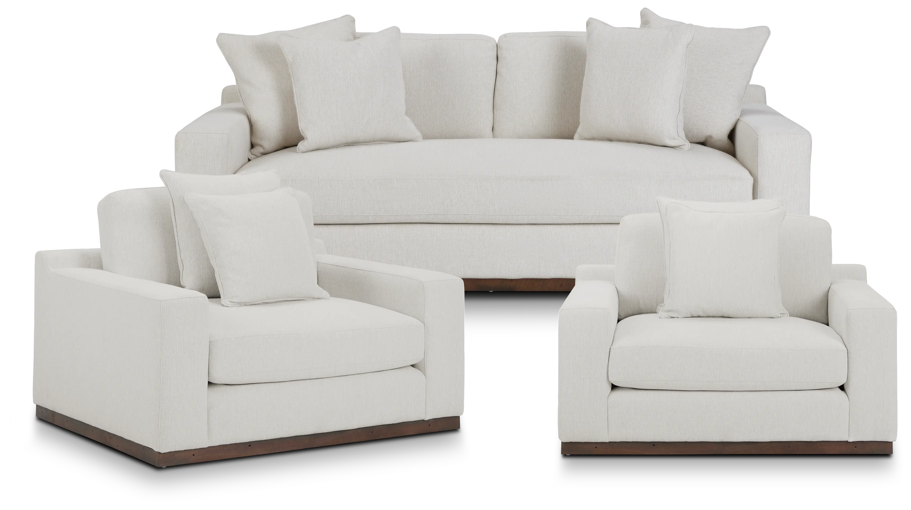 Mckenzie White Fabric Living Room Mckenzie White Fabric Living Room