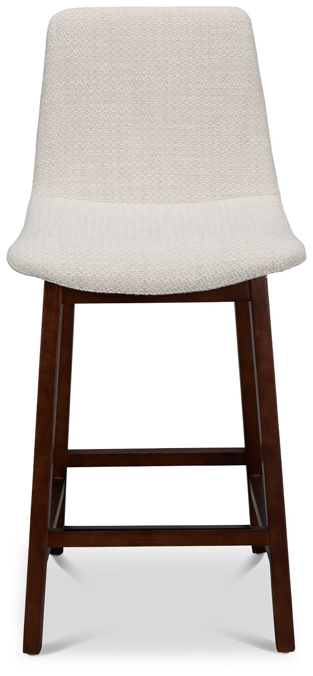 Hamilton Light Beige Fabric 24" Upholstered Barstool