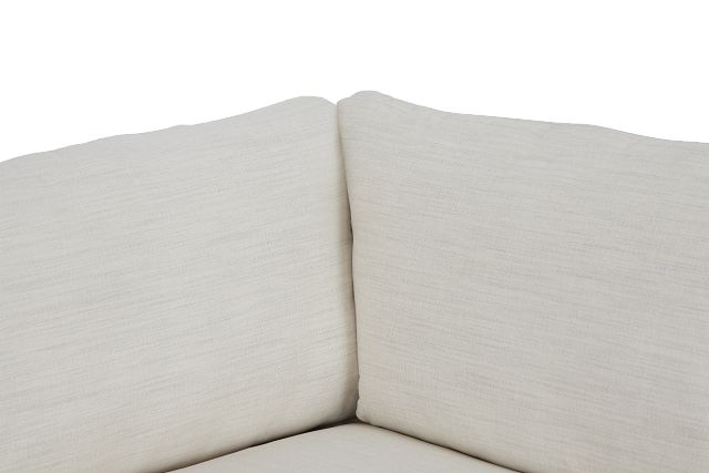 Noah Ivory Fabric Medium Two-arm Sectional