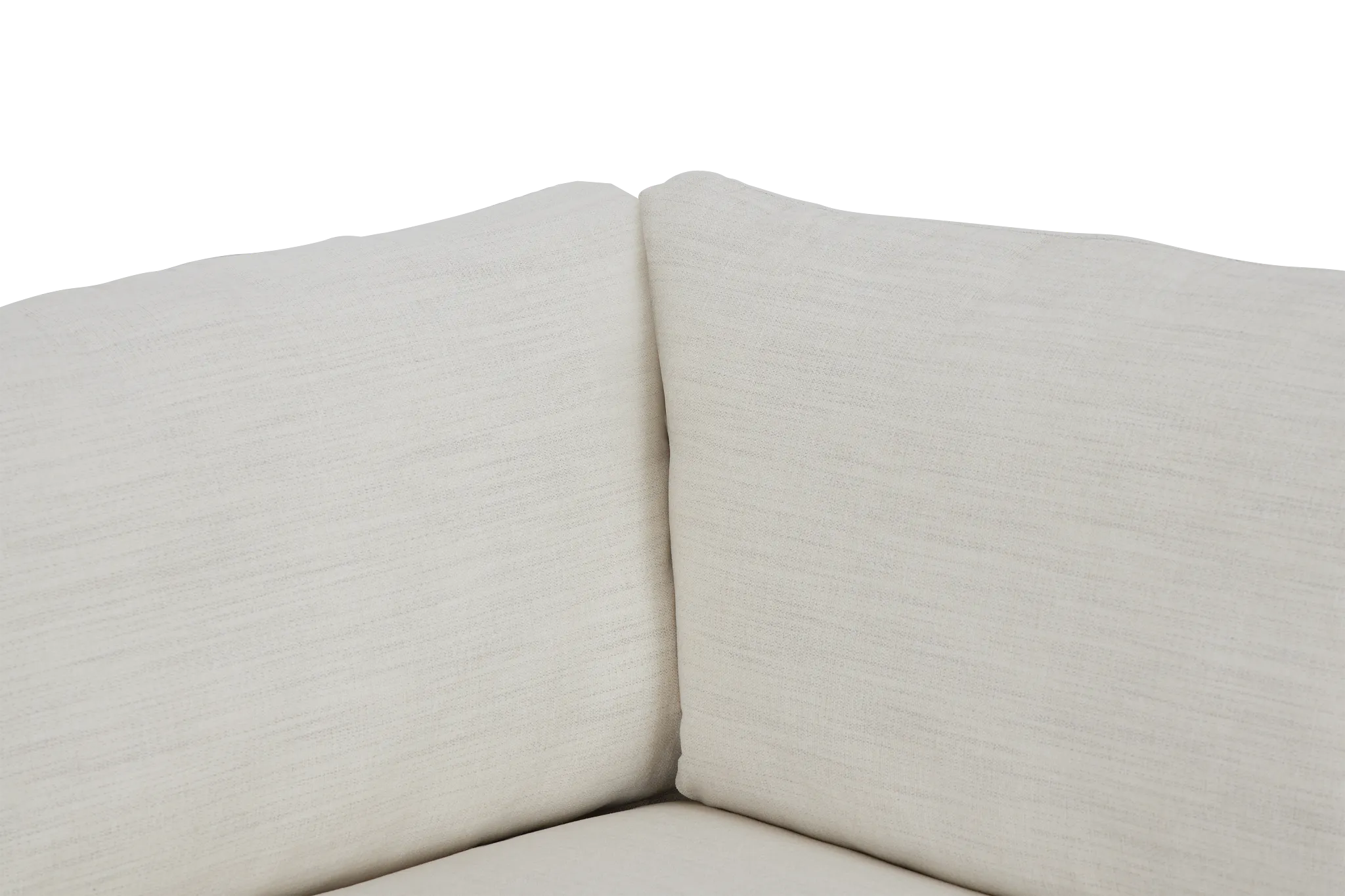 Noah Ivory Fabric Medium Two-arm Sectional