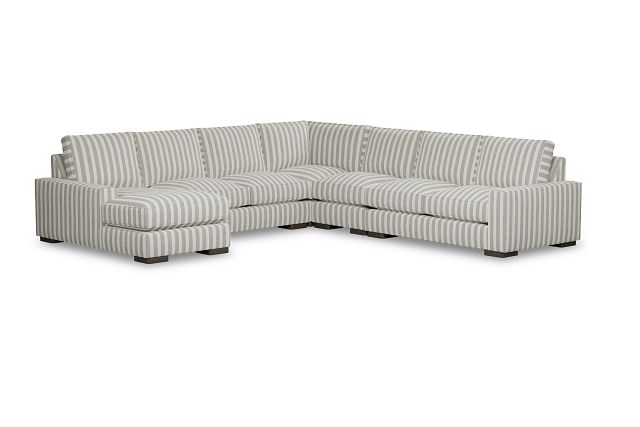 Edgewater Sea Lane Dark Gray Large Left Chaise Sectional