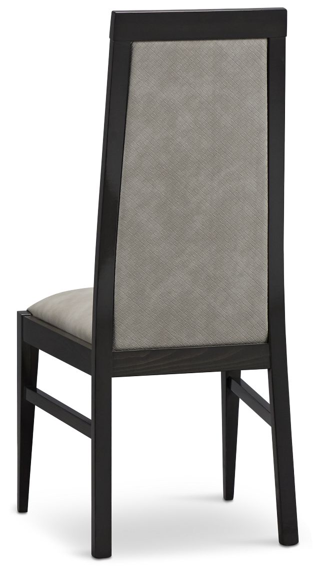 Verona Dark Gray Upholstered Side Chair