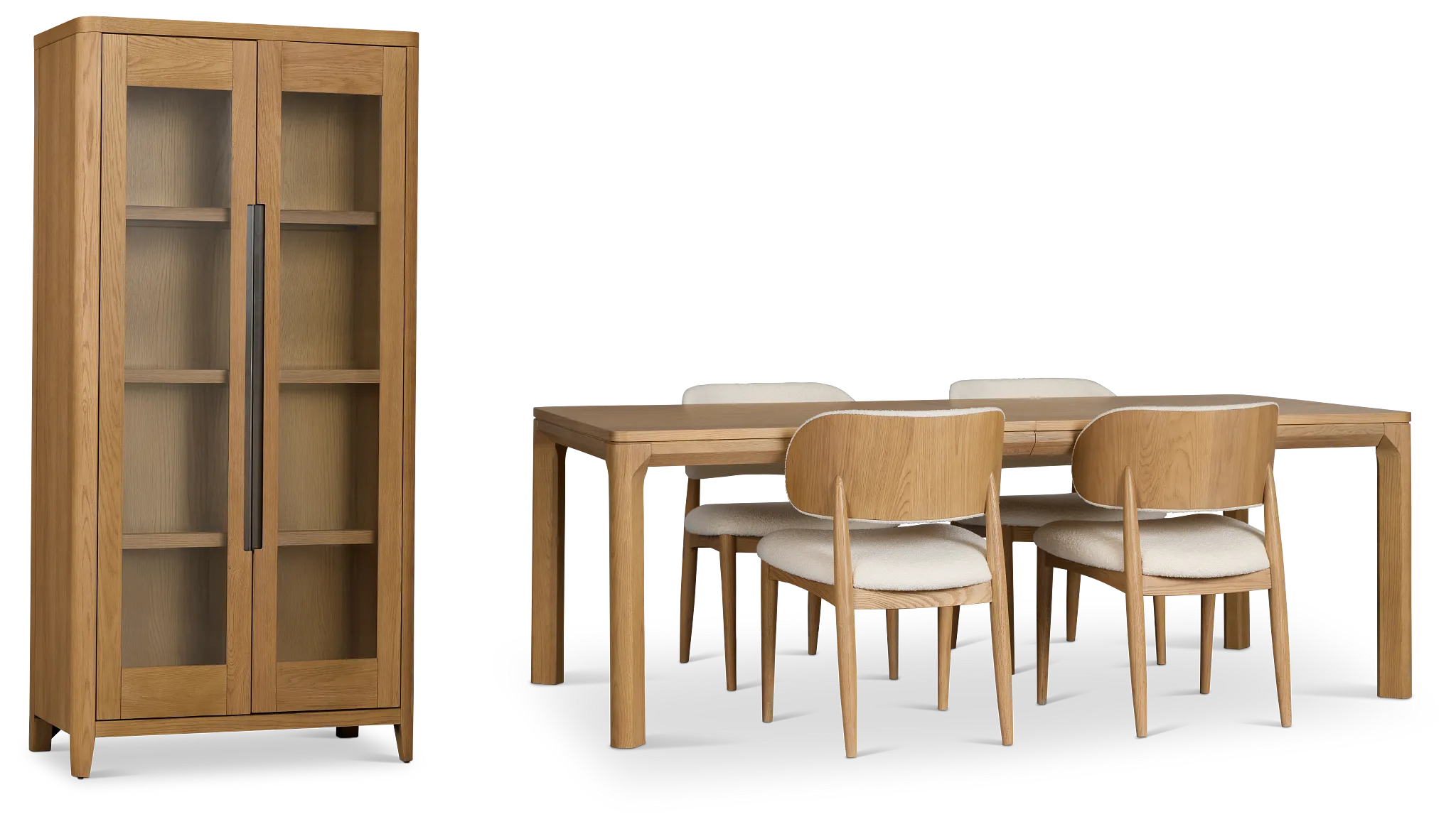 Gables Light Tone Rect Dining Room