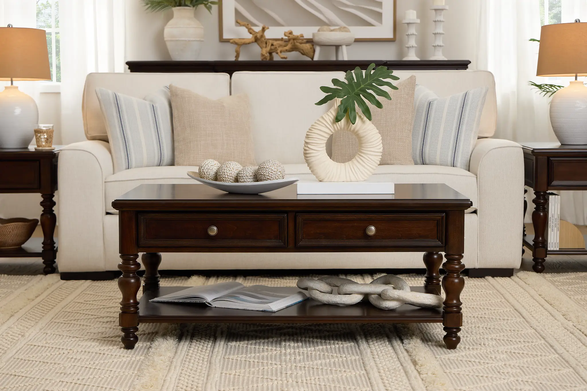 Savannah Dark Tone Storage Rectangular Coffee Table Savannah Dark Tone Storage Rectangular Coffee Table