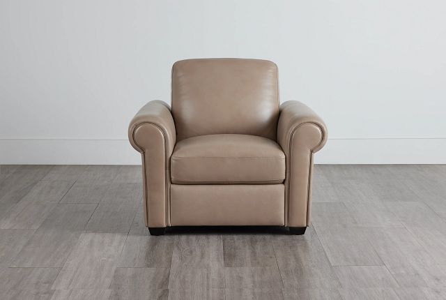 Lincoln Taupe Lthr/vinyl Chair