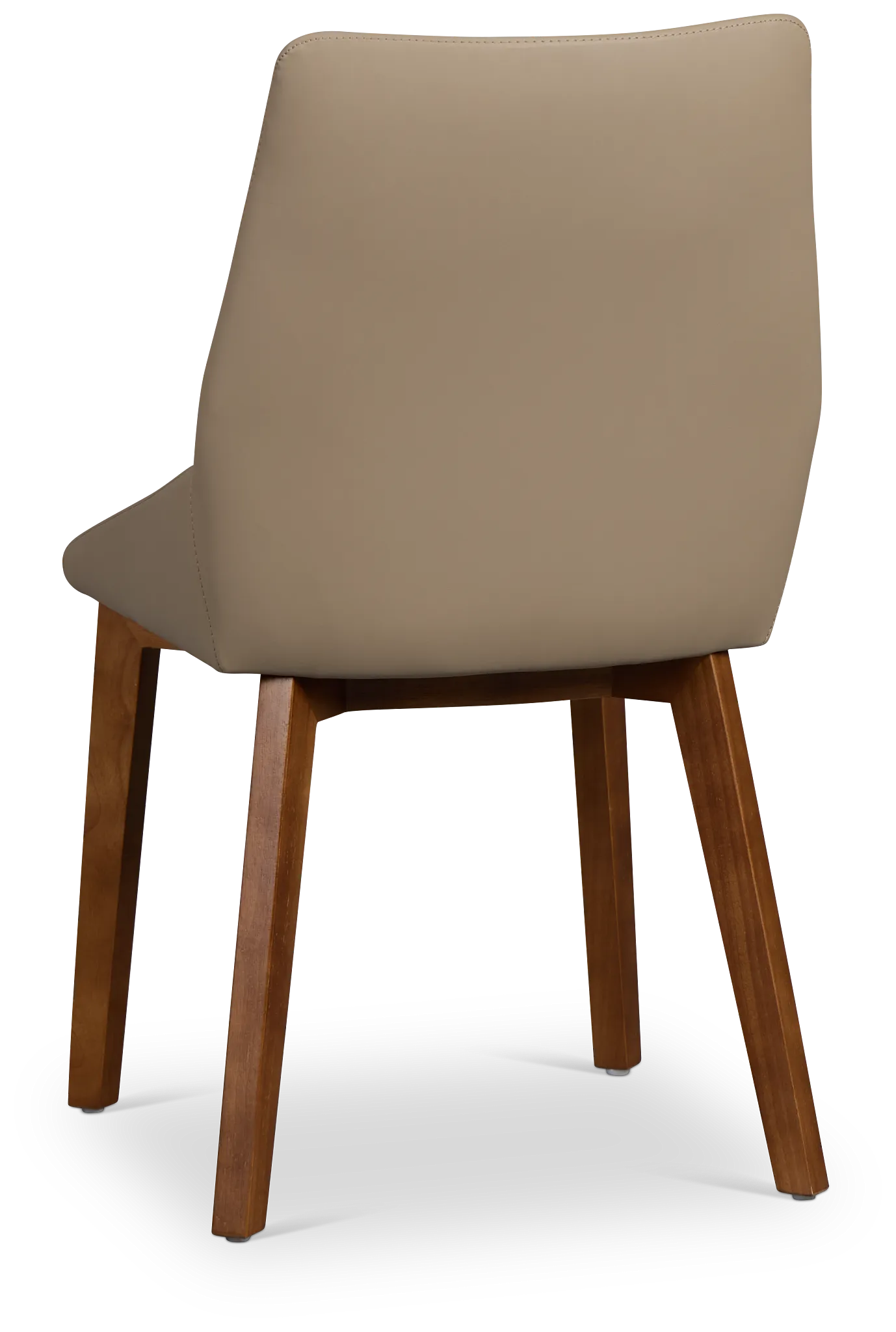 Fresno Taupe Upholstered Side Chair With Mid Tone Legs