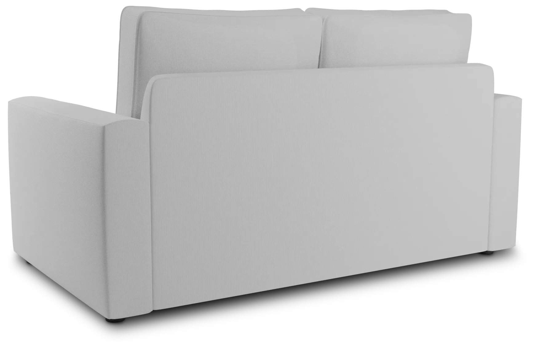 Siesta Suave White Fabric Loveseat