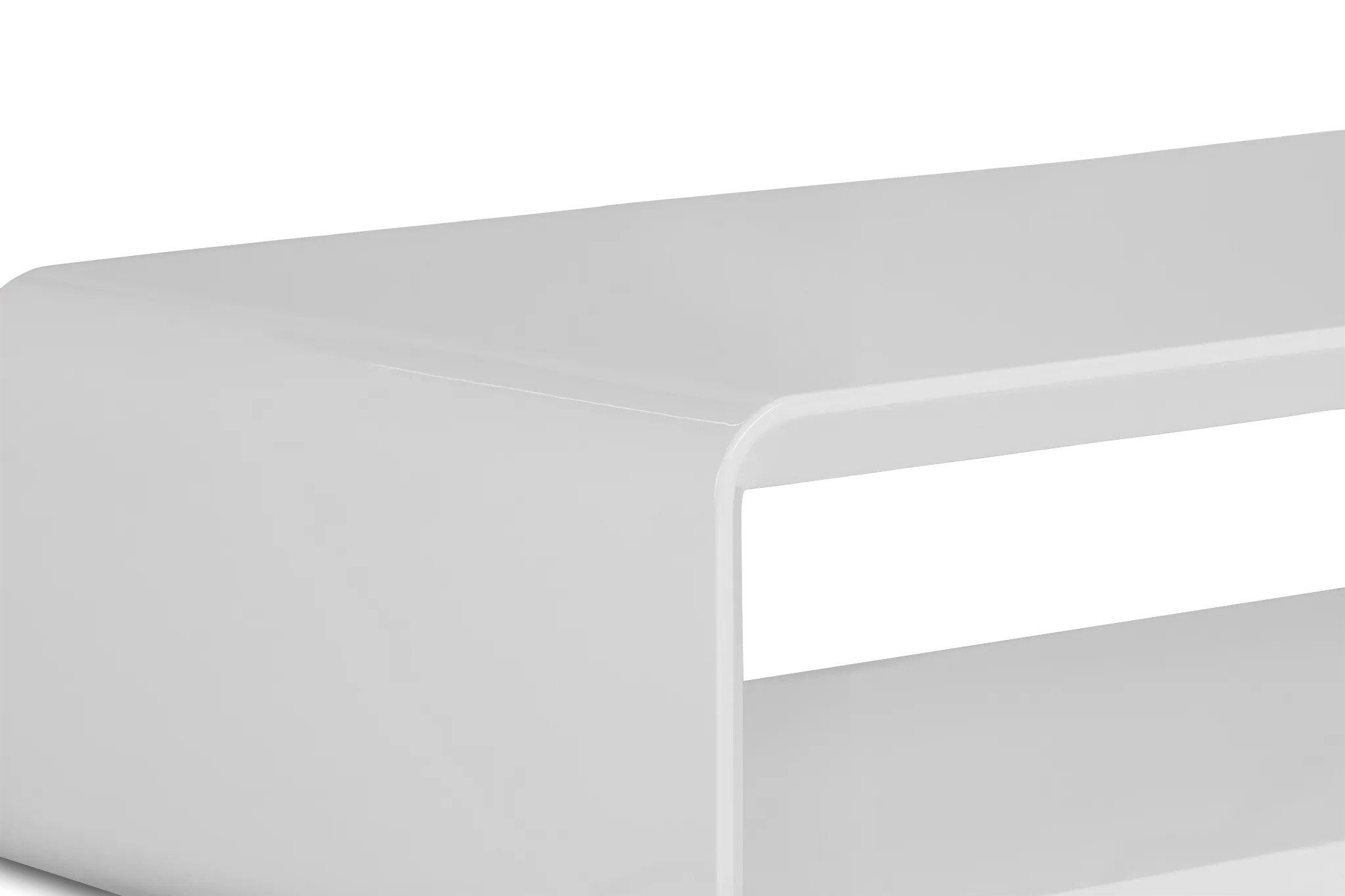 Zayden White Rectangular Coffee Table