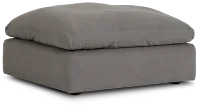 Nixon Light Gray Fabric Cocktail Ottoman