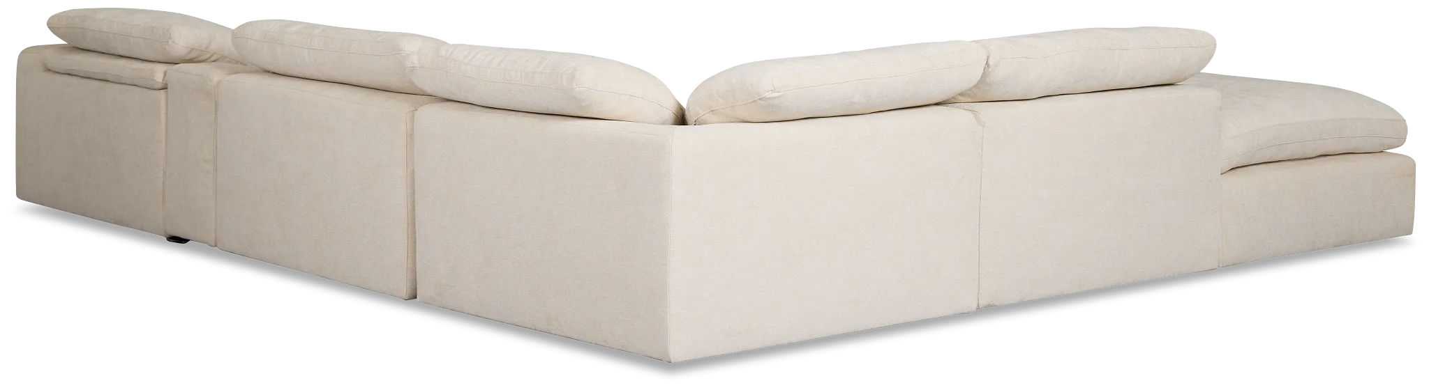 Drift Light Beige Fabric Large Left Bumper Power Reclining Sectional