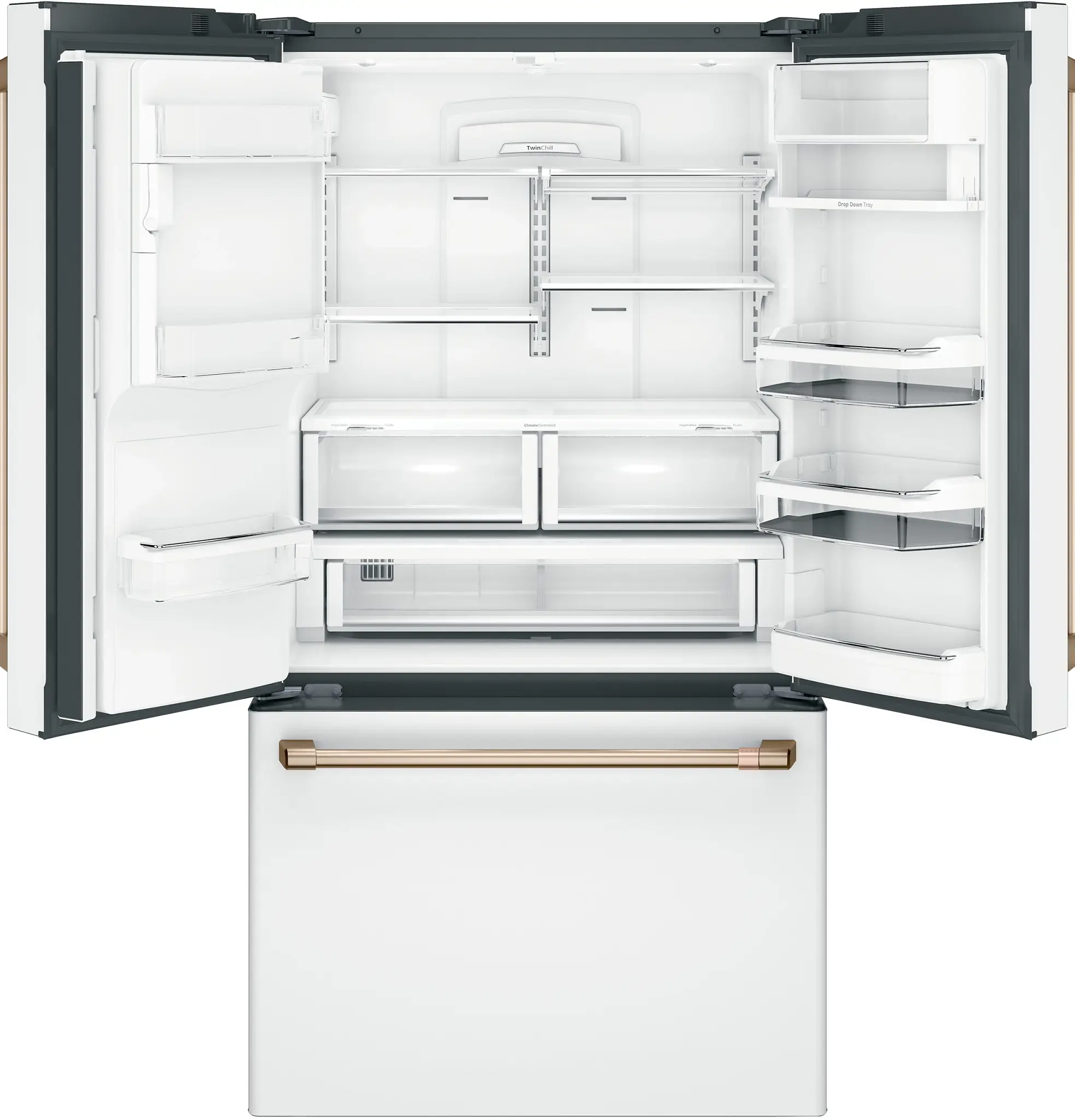 Cafe 22 Series White Bottom Freezer Refrigerator Cafe 22 Series White Bottom Freezer Refrigerator