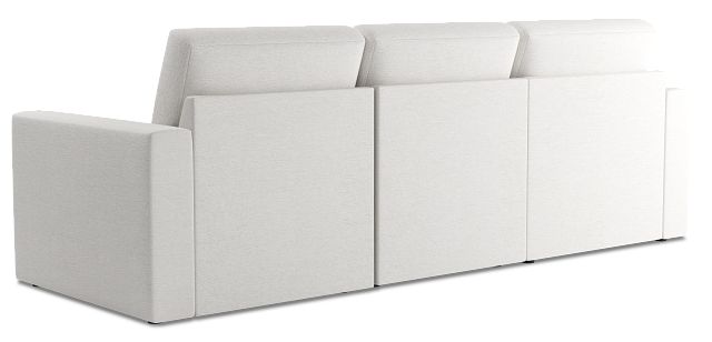 Citymod White Fabric Small Left Chaise Sectional
