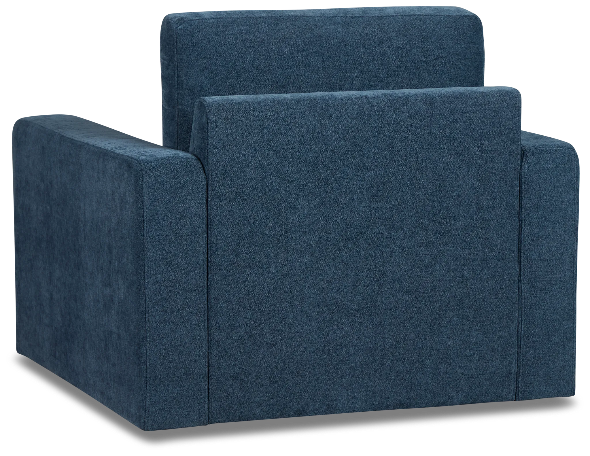 Addie Blue Fabric Swivel Chair