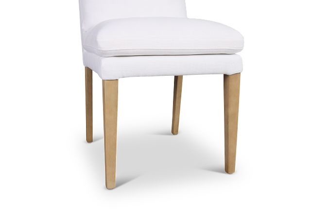 Willow White Fabric Upholstered Side Chair