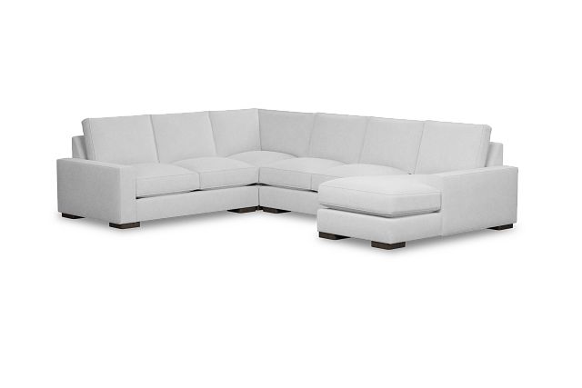 Edgewater Suave White Medium Right Chaise Sectional