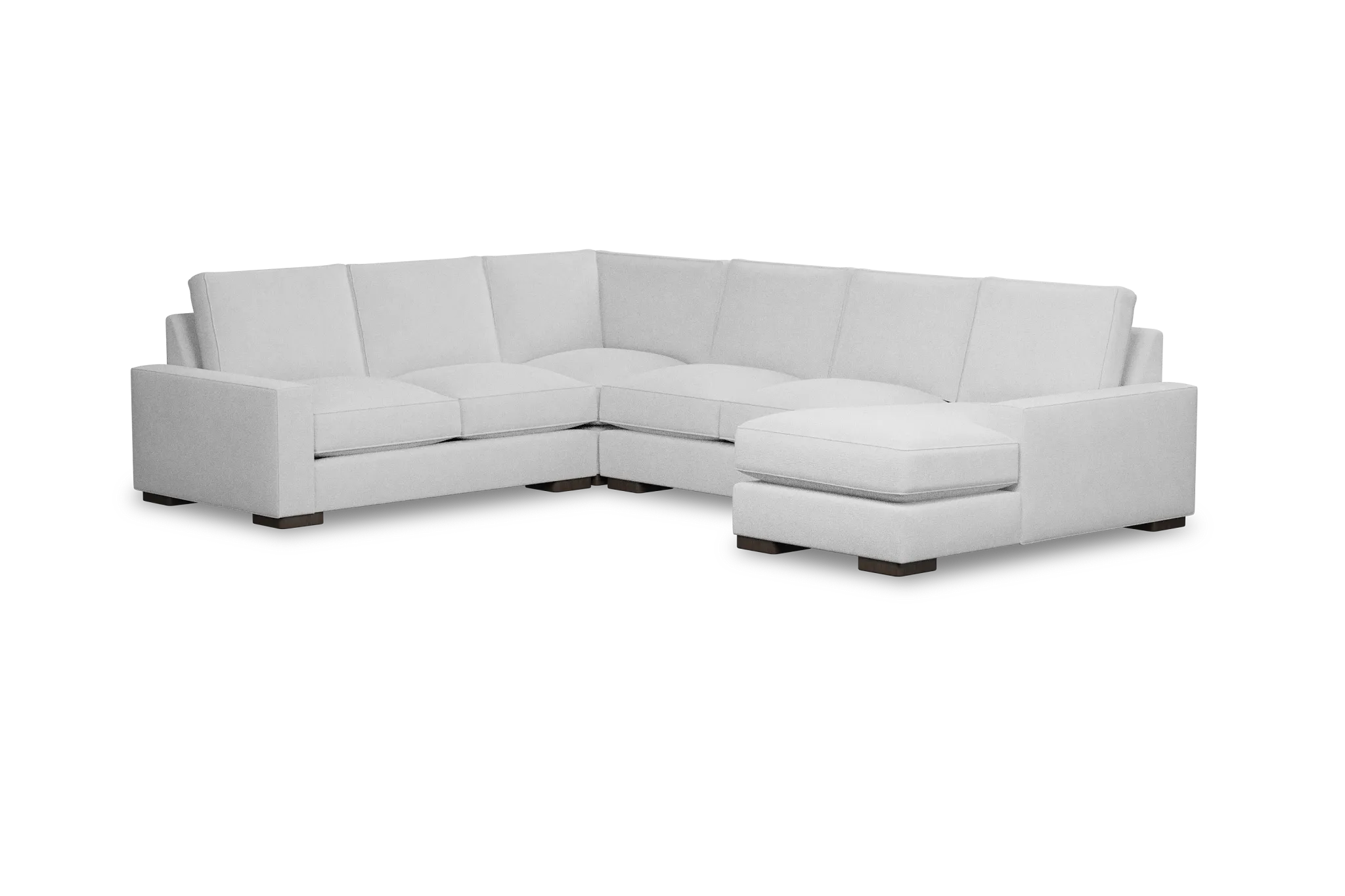 Edgewater Suave White Medium Right Chaise Sectional