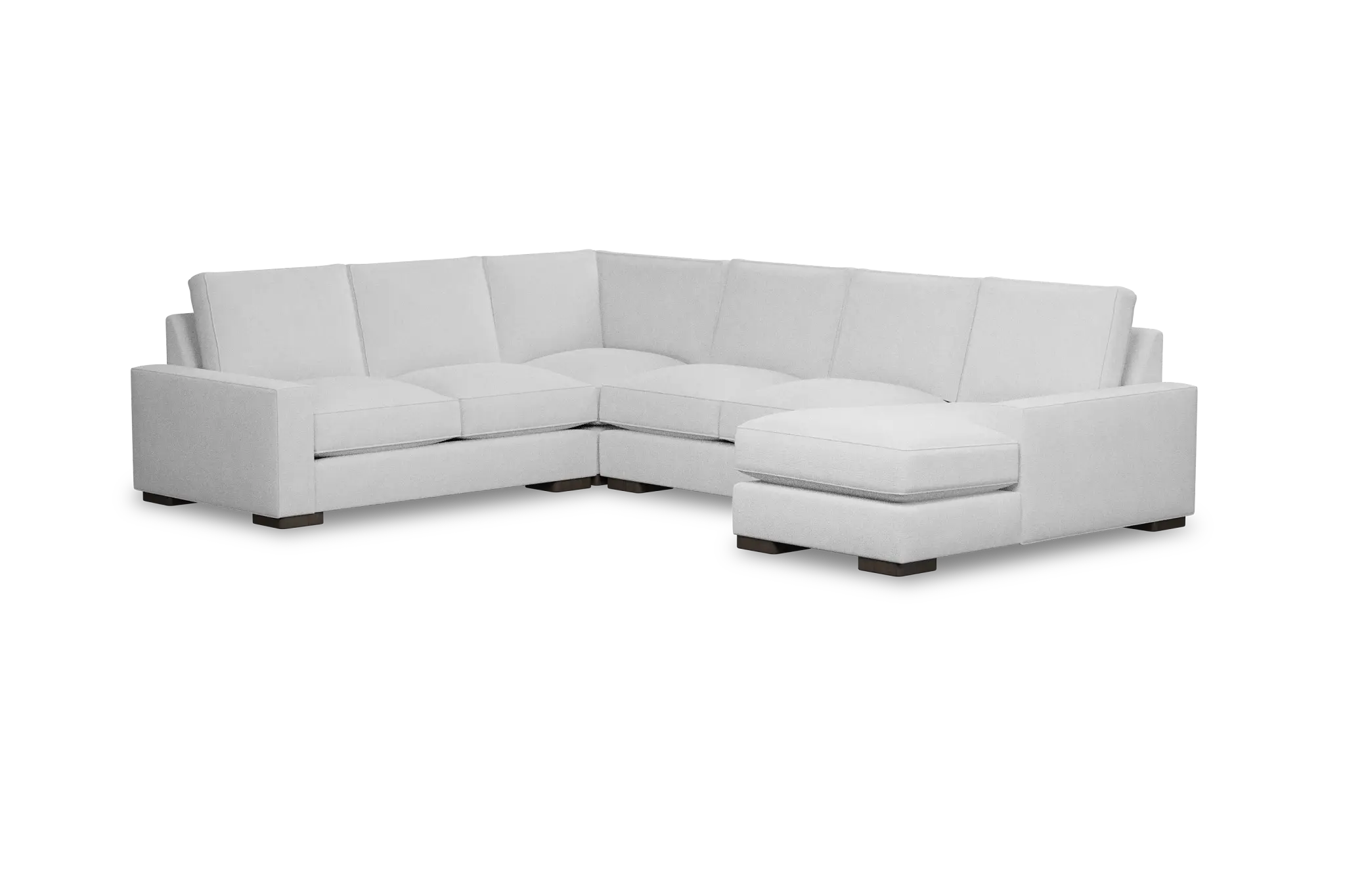 Edgewater Suave White Medium Right Chaise Sectional Edgewater Suave White Medium Right Chaise Sectional