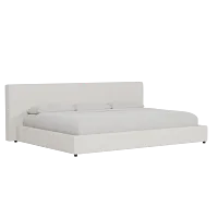 Grayton Gellar Beige 44" Upholstered Platform Bed