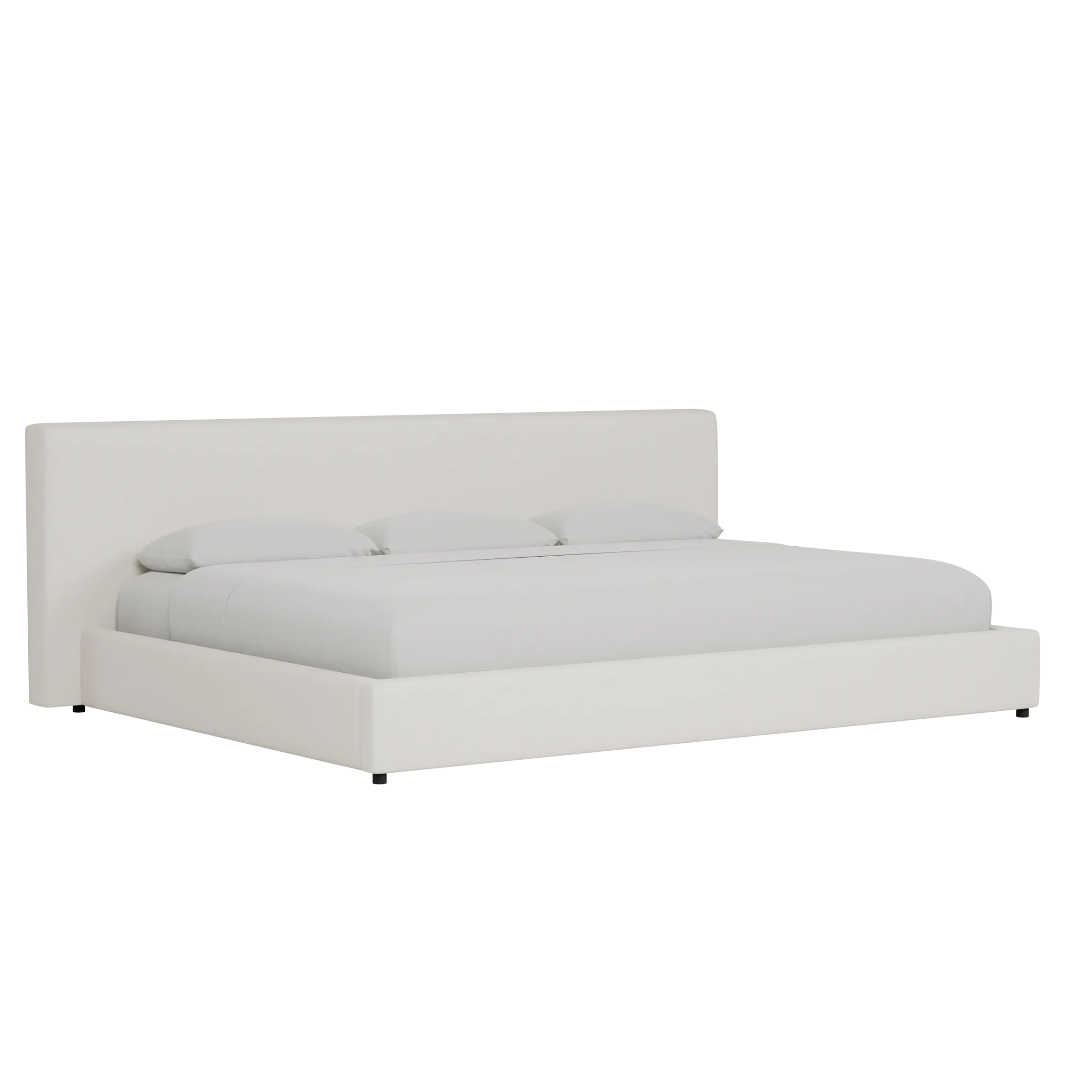 Grayton Gellar Beige 44" Upholstered Platform Bed
