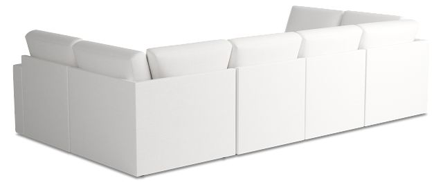 Citymod White Fabric 8-piece Pit Sectional