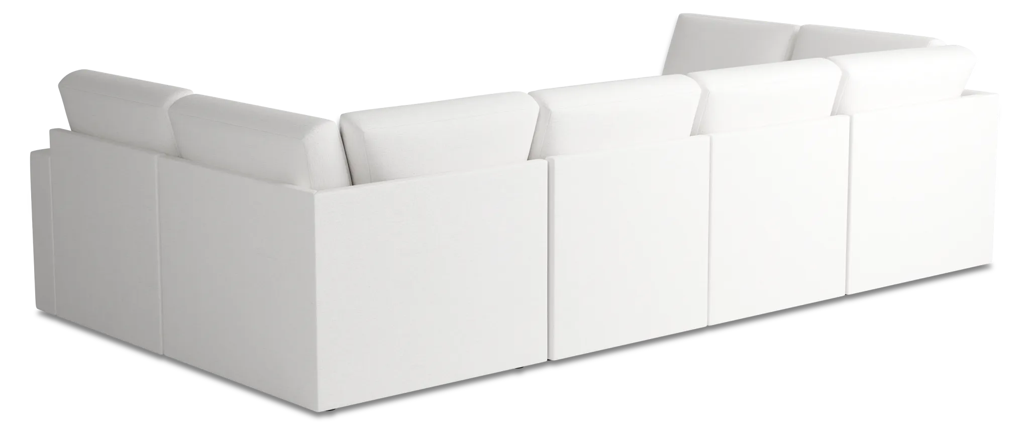 Citymod White Fabric 8-piece Pit Sectional