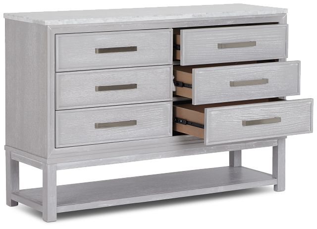 Mckinney Gray Marble Dresser