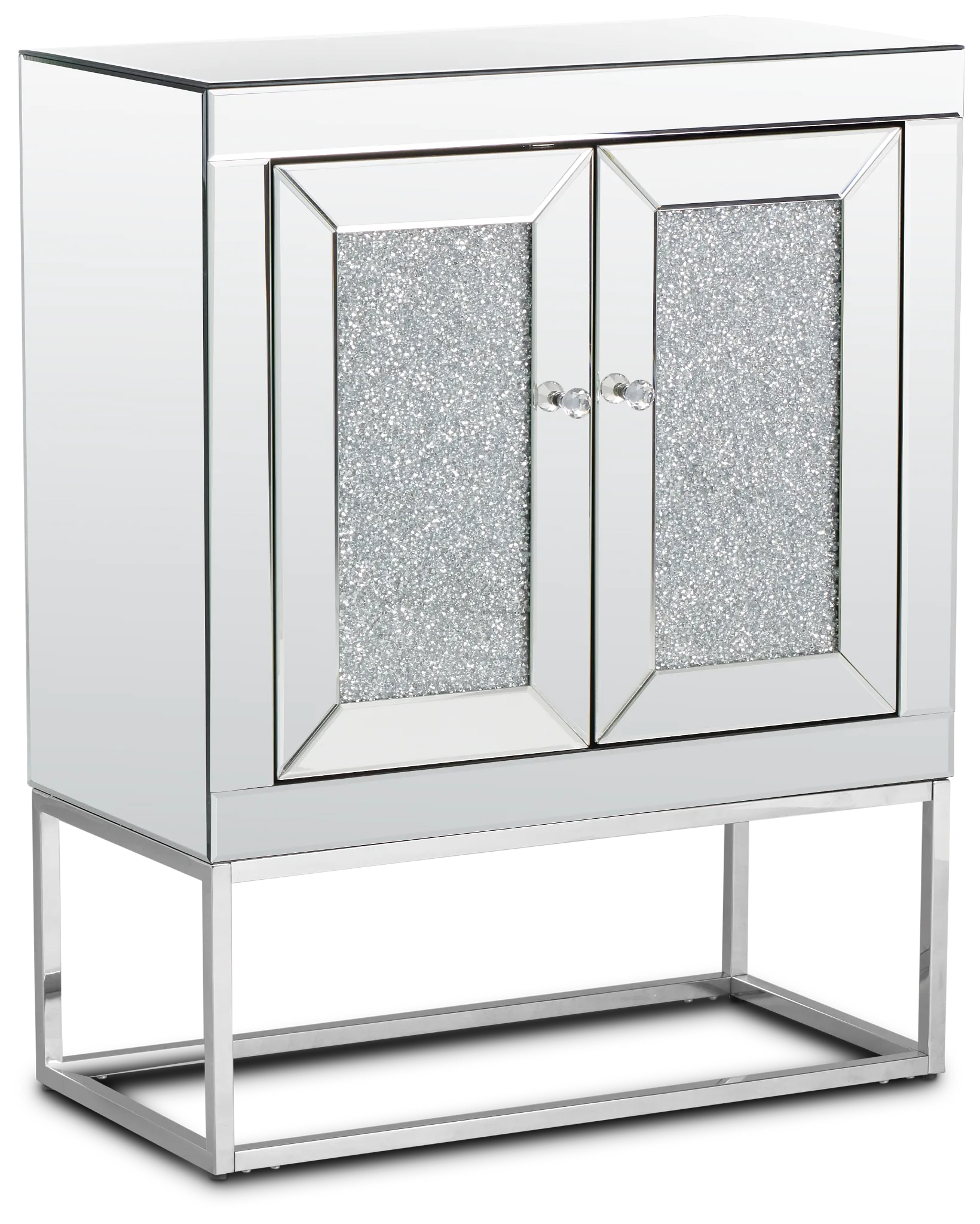 Belinda Silver Mirrored Bar