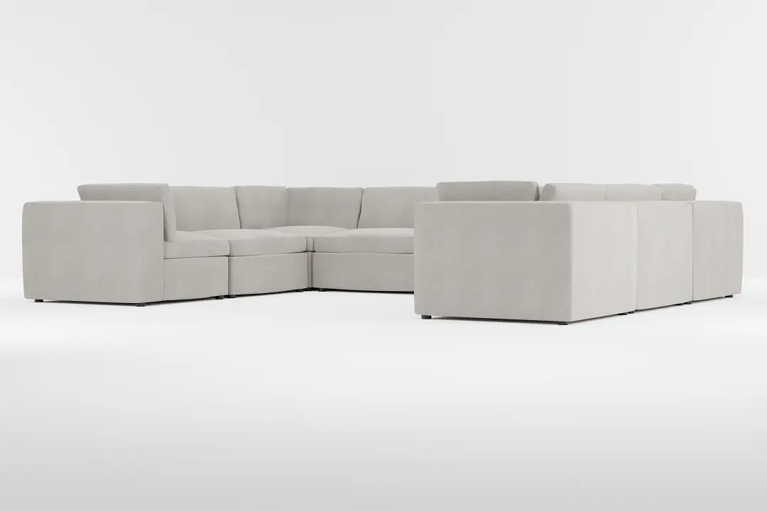Destin Maguire Pewter Fabric 8-piece Modular Sectional Destin Maguire Pewter Fabric 8-piece Modular Sectional
