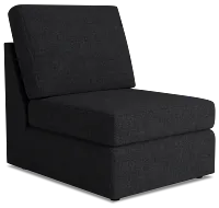 Citymod Dark Gray Fabric Armless Chair