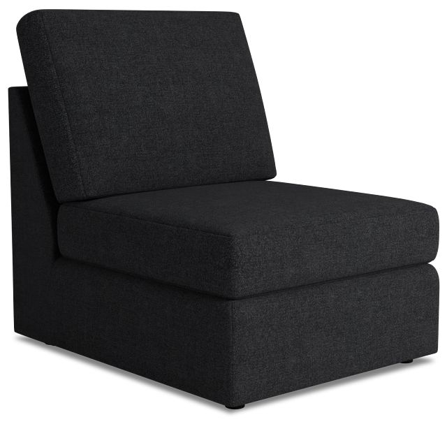 Citymod Dark Gray Fabric Armless Chair