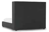 Captiva Elite Black 60" Upholstered Shelter Bed