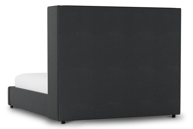 Captiva Elite Black 60" Upholstered Shelter Bed