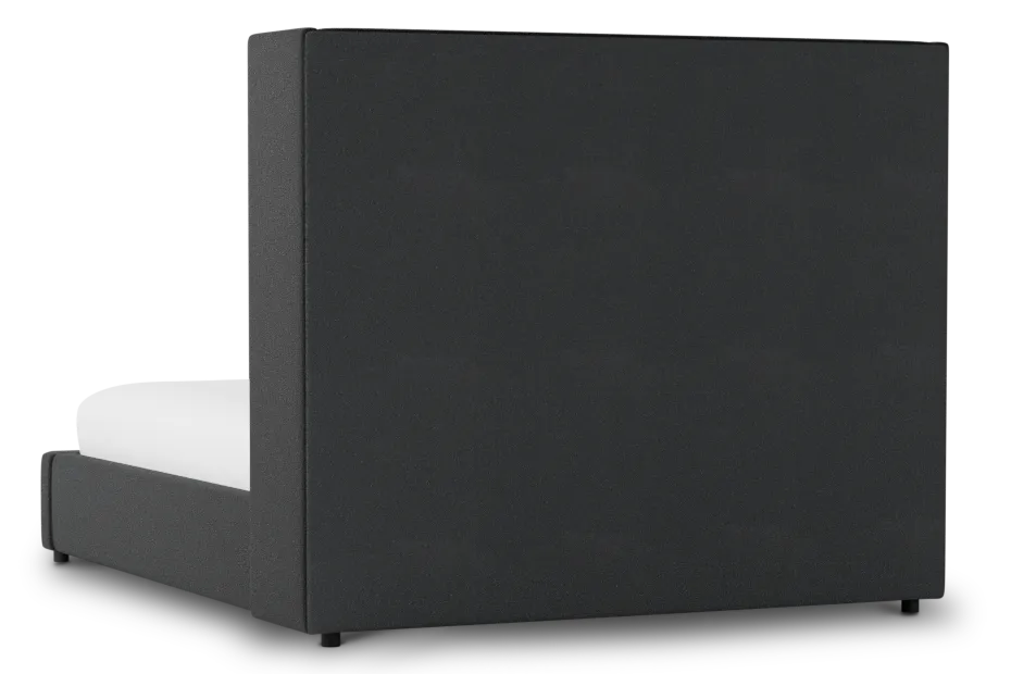 Captiva Elite Black 60" Upholstered Shelter Bed