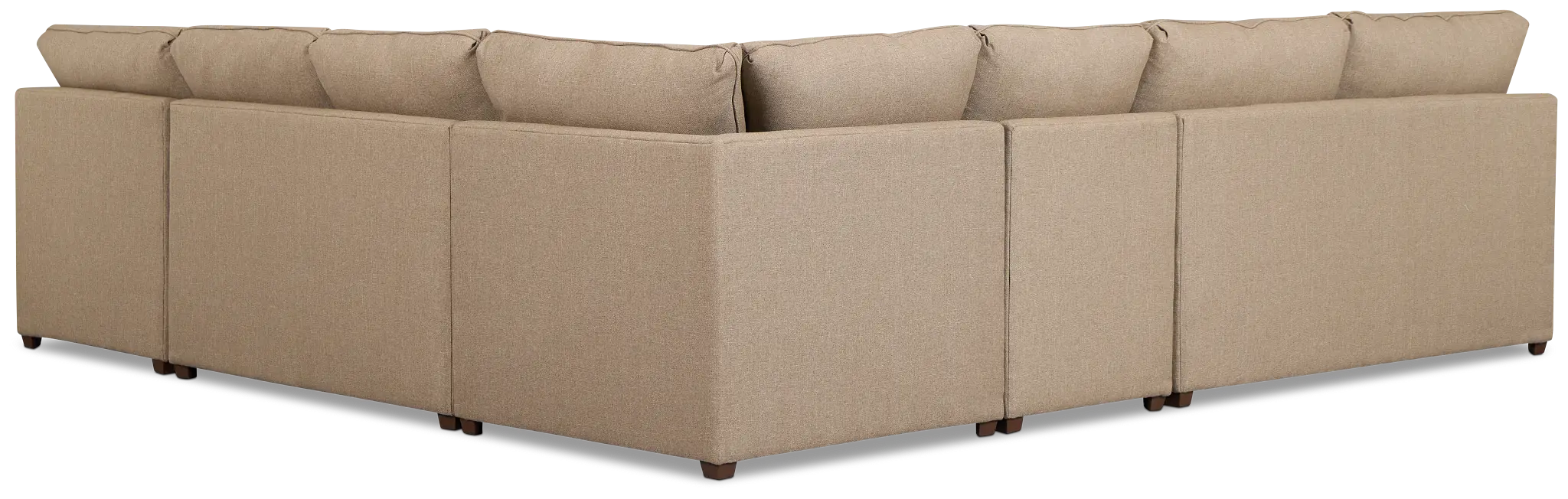 Tate Brown Fabric Large Right Chaise Sectional Tate Brown Fabric Large Right Chaise Sectional