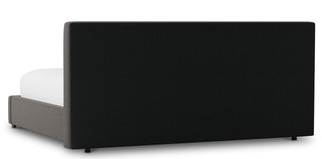 Grayton Elite Dark Gray 44" Upholstered Platform Bed