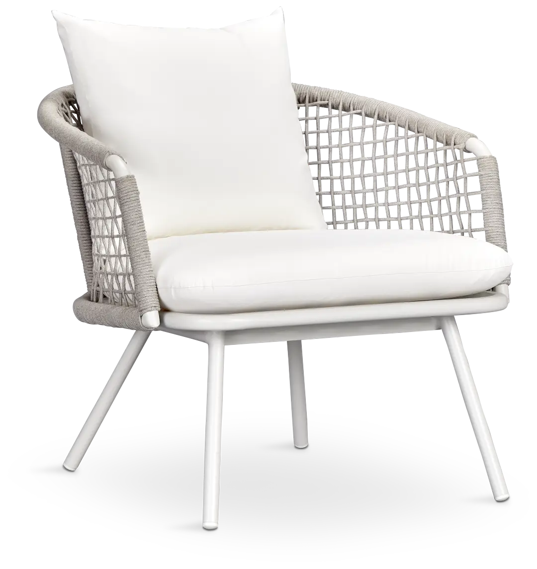 Antigua White Rope Arm Chair Antigua White Rope Arm Chair
