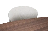 Nomad Mid Tone 78" Oval Table & 4 Light Beige Chairs W/ Mid-tone Legs