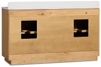 Pacific Light Tone 60" Double Bathroom Vanity