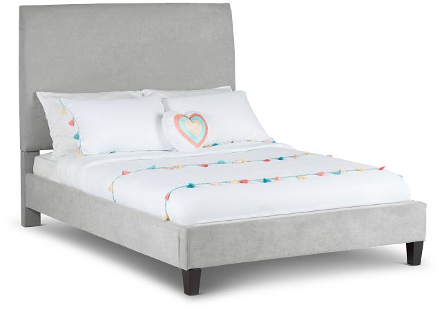 Lucy Light Gray Uph Platform Bed