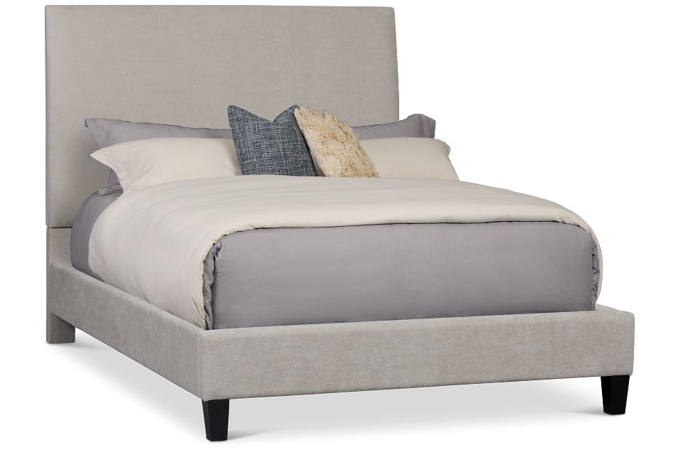 Lucy Light Gray Uph Platform Bed