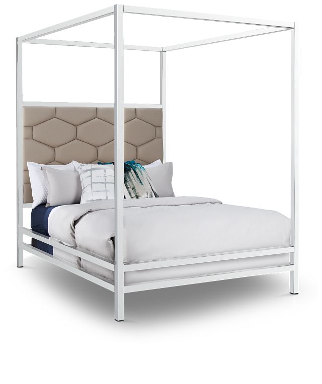 Cortina Champagne Canopy Bed (1)