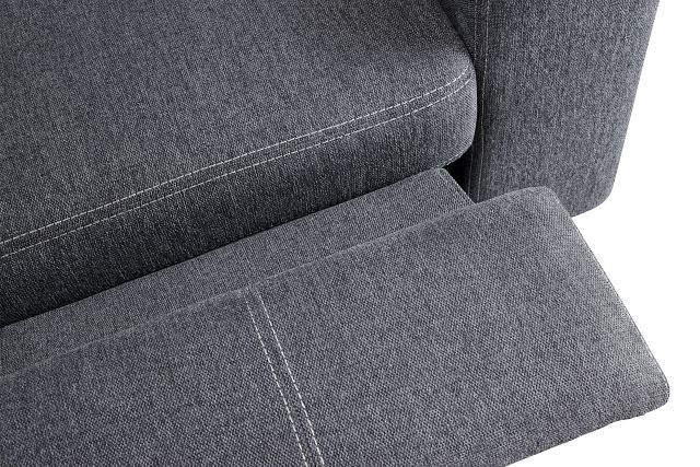 Callum Dark Gray Storage Small Left Reclining Chaise Sleeper Sectional