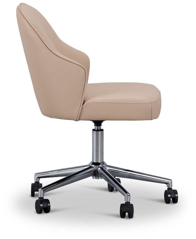 Skye Beige Swivel Desk Chair