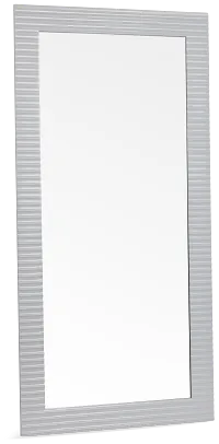 Surge White Floor Mirror